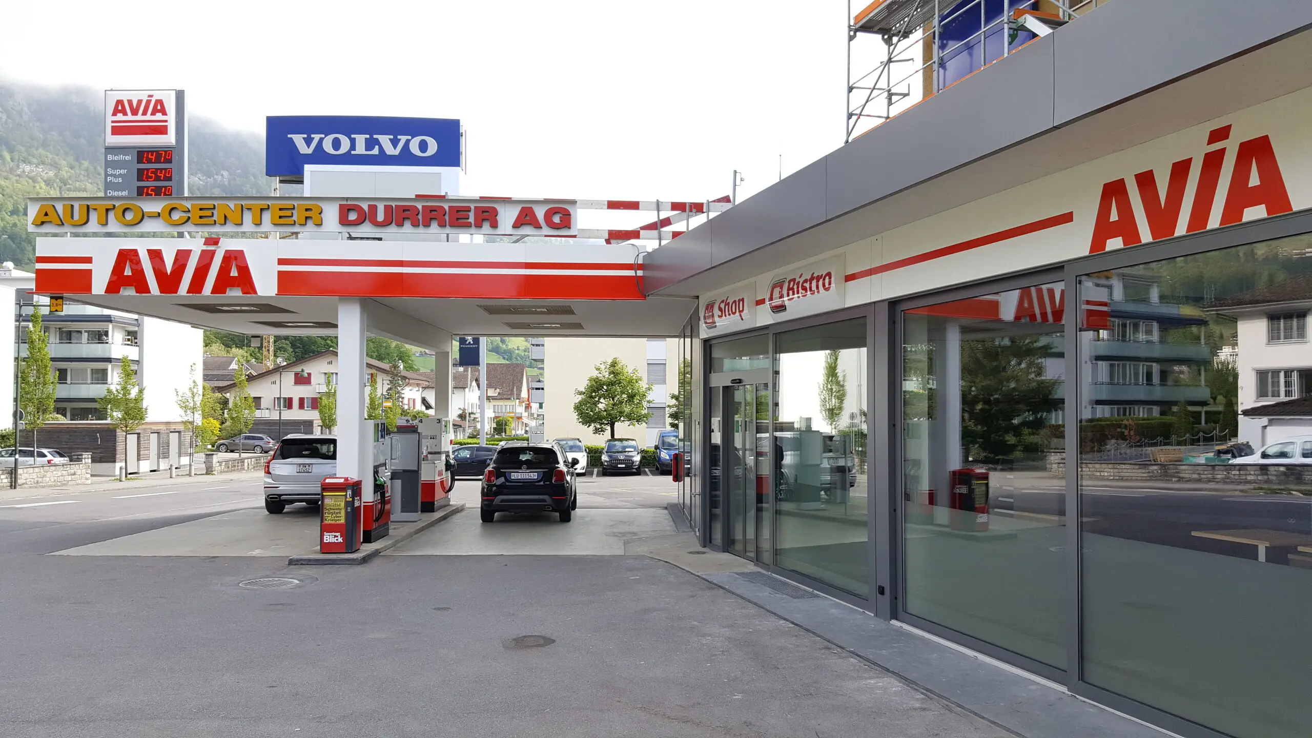 AVIA Tankstelle in Alpnach neu mit Shop